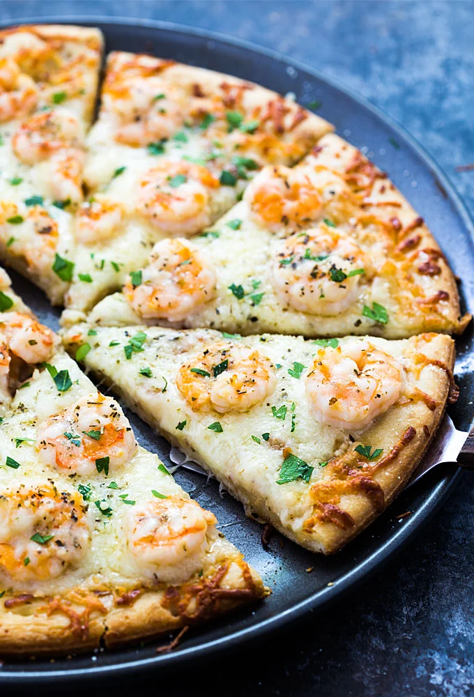shrimp scampi pizza recipe