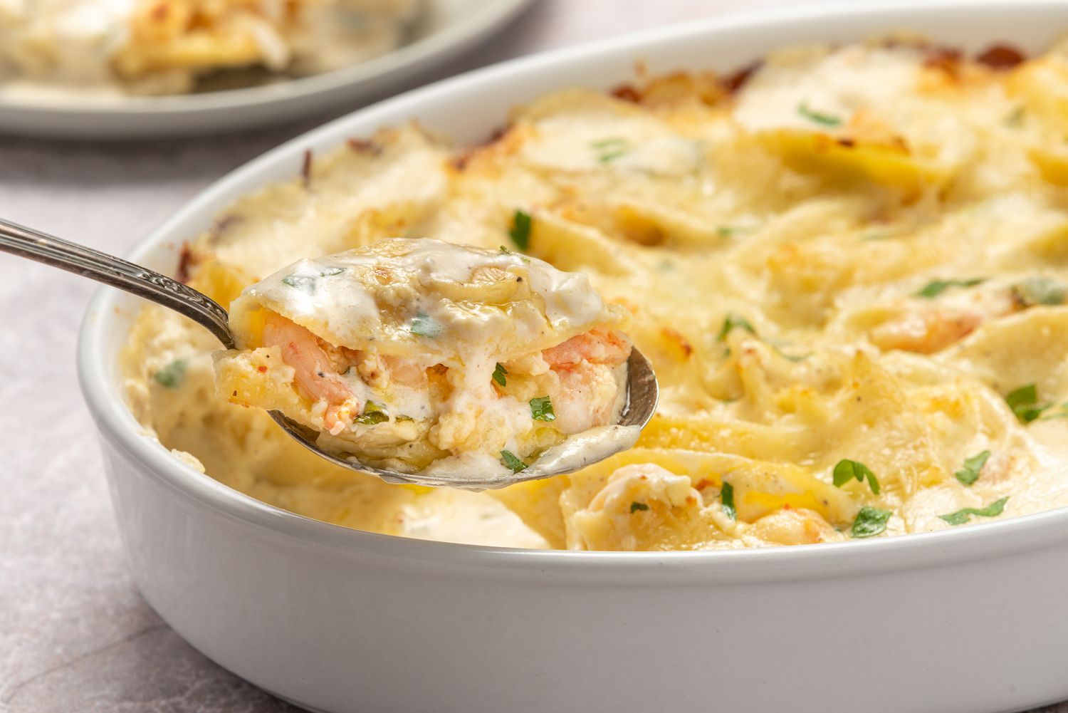 Shrimp Scampi Stuffed Shells 