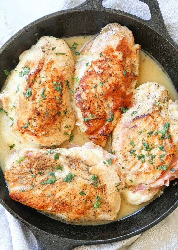 Ham and Cheese Stuffed Chicken Breast