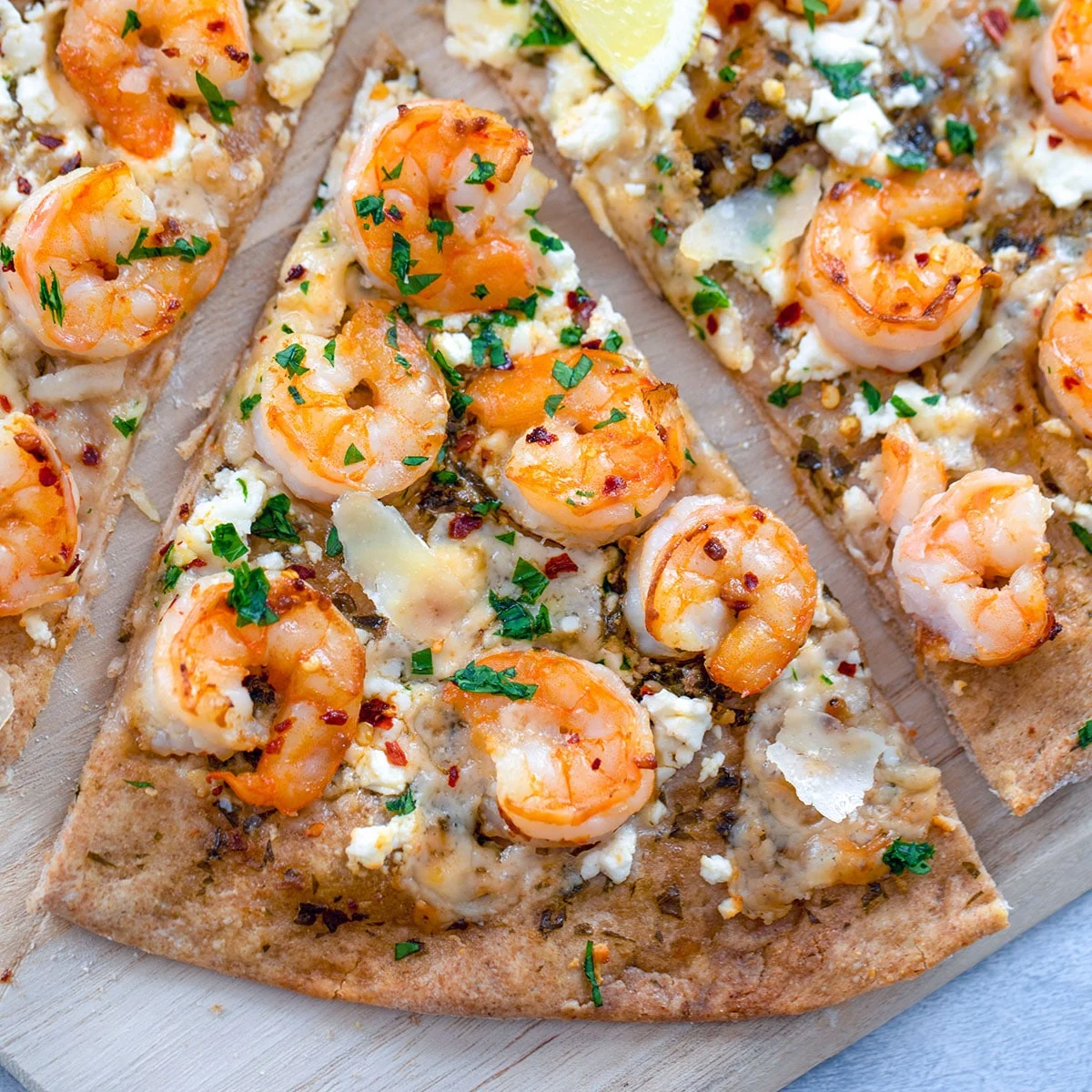 Shrimp Scampi Pizza